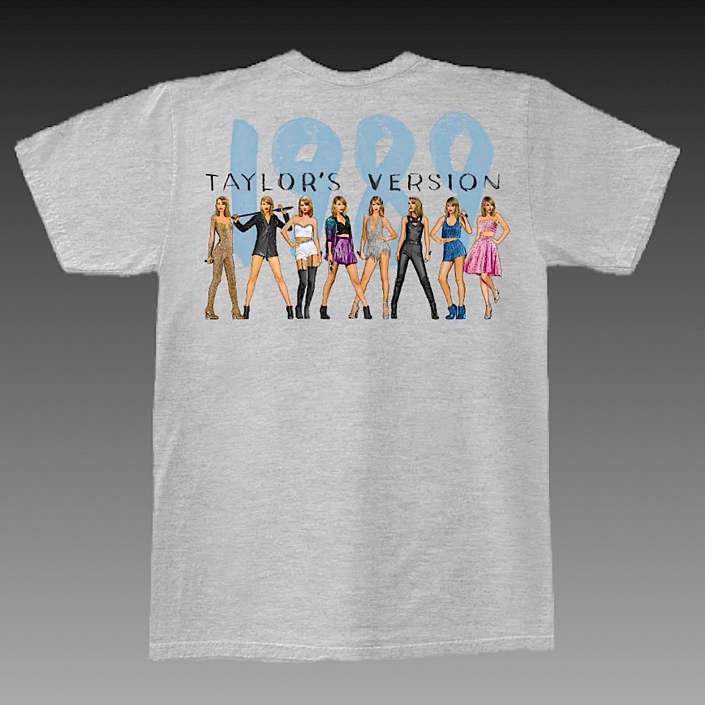 NWT Taylor Swift Official Gray 1989 TV Tshirt Various Sizes